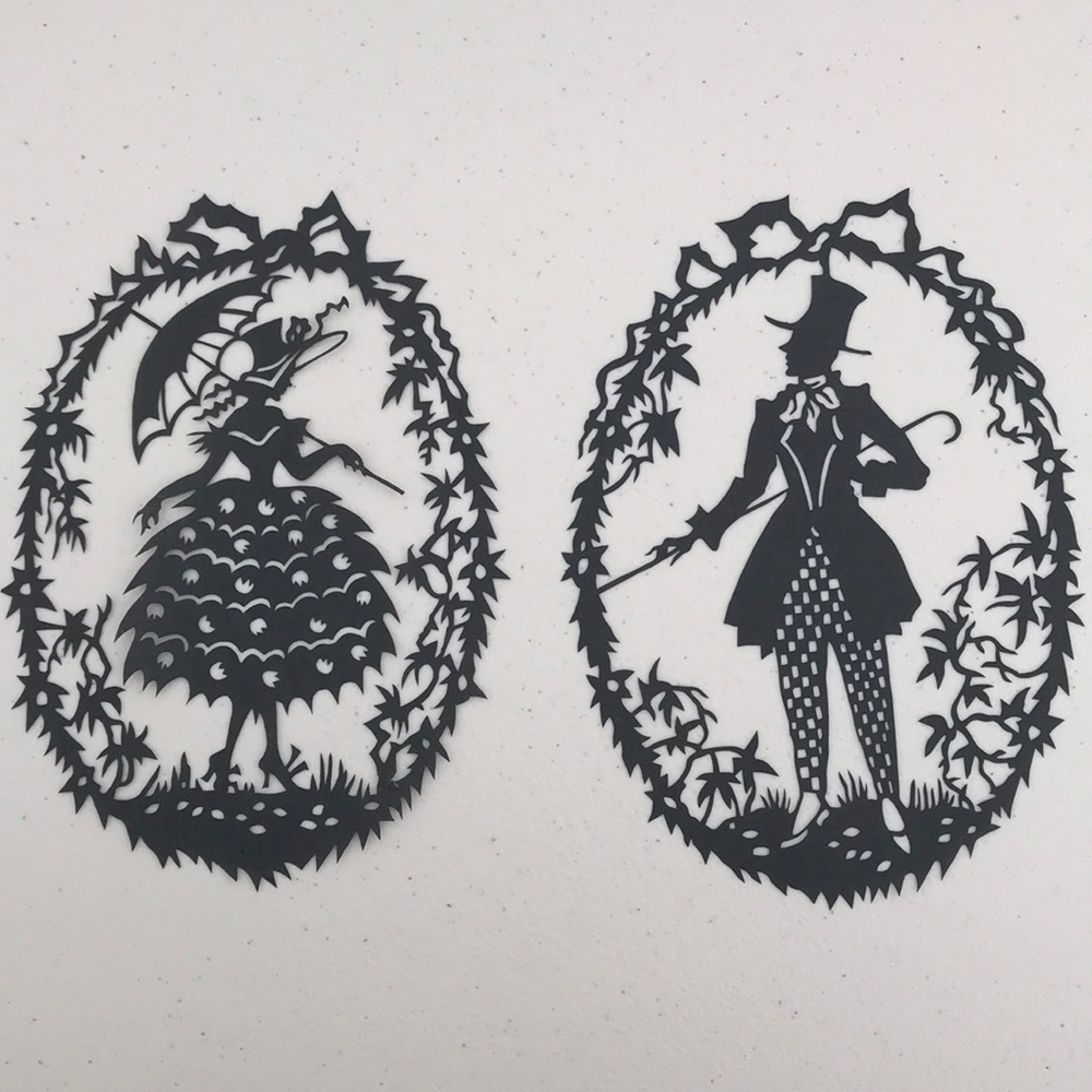 🔥ON SALE🔥Couple 💖 SET 💖 Handmade PaperCut Silhouette Scherenschn…